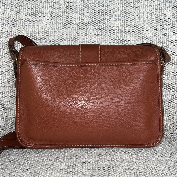 Vintage Coach Sheridan Glenwood Bag Classic Brown Leather Crossbody Bag - Picture 4 of 11